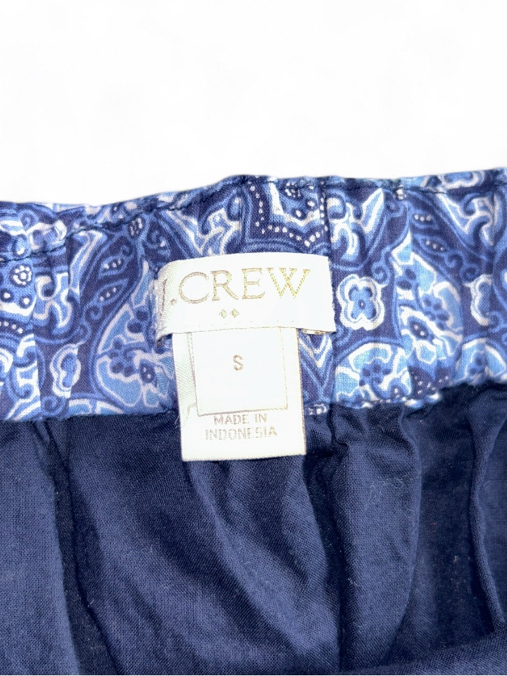 J. Crew Blue Printed Mini Skirt - Picture 3 of 3